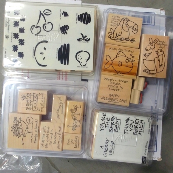 4 rubber stamp sets assorted - 25 individual stamps assorted styles - Picture 12 of 13
